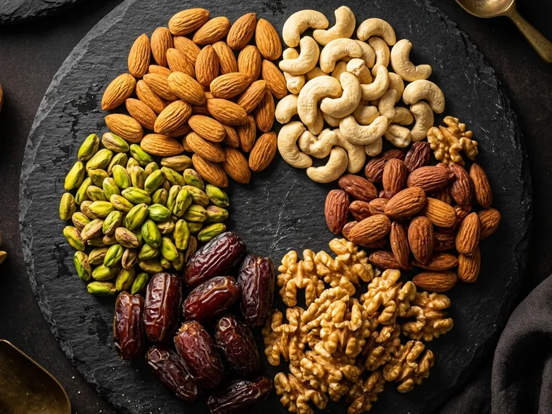 Premium assortment of dates and dry fruits